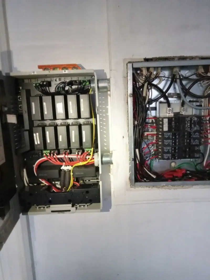 Electrical panel upgrade completed for Security Camera Wiring in Front Royal